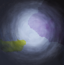 9) John Jackson - Light with Magenta and Yellow, 2015, 48"x54", oil and wax on wood panel