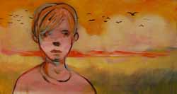 Seth Conley | New Day | Oil on panel, epoxy | 6