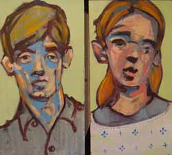 Seth Conley | Arranged | Oil on panel, epoxy | 11