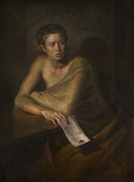 Luke Hillestad | The Letter | Oil on canvas | 40