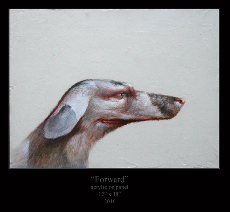 Michael Brown | Forward | Acrylic on panel | 11