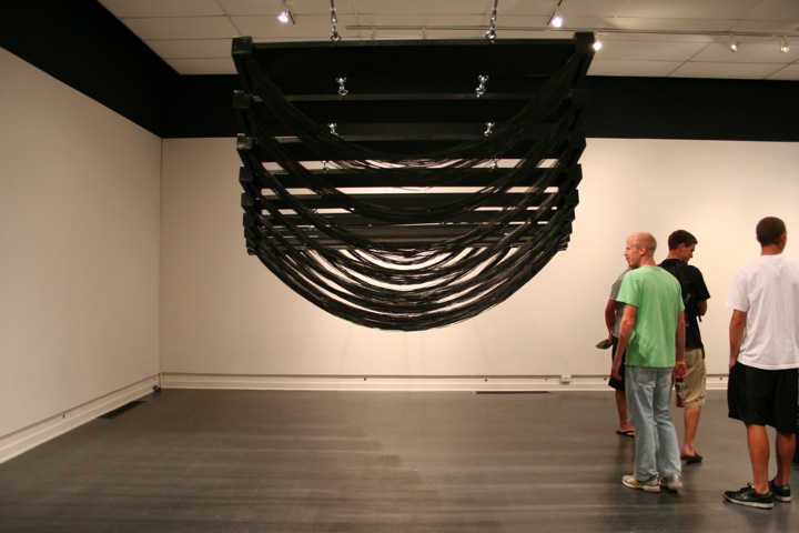 Natalie Andrews | Untitled (19.1) (detail) | wood, hardware, pet screen | 48