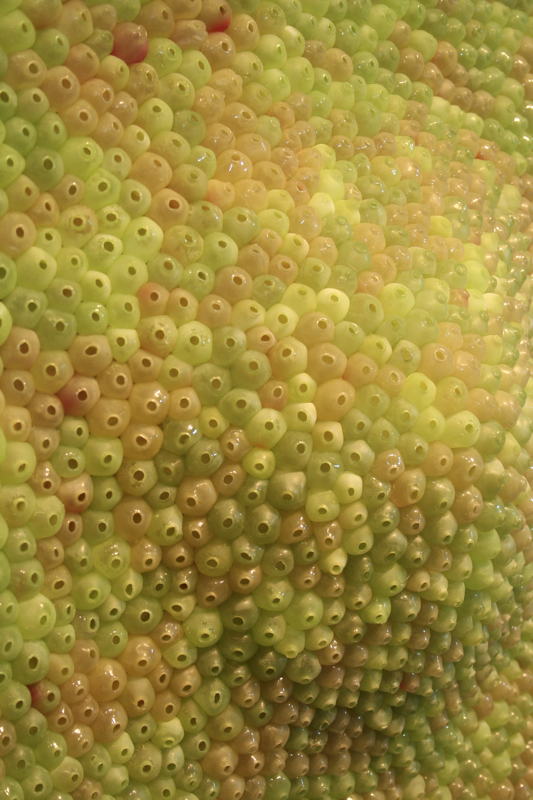 Natalie Andrews | Grandma's Method and Decor (detail) | monofilament, plastic grapes | 37