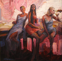 Gabriel Mark
The Three Graces
Oil on Panel
24
