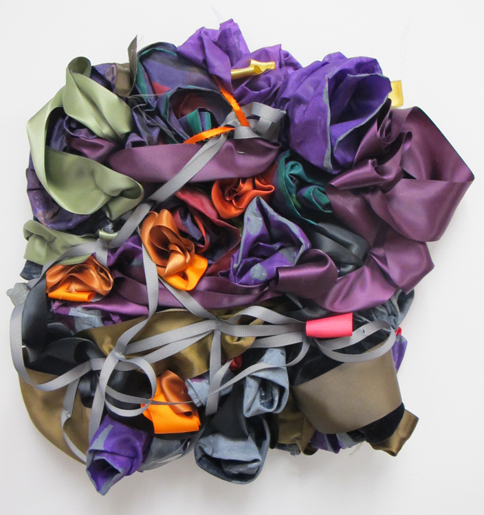 Vadis Turner | Smoldering Garden | ribbon, clothing,  mixed media | 17