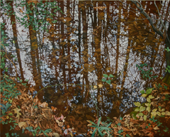 Drew Galloway
Mosaic Study (November)
Oil on collaged metal
20