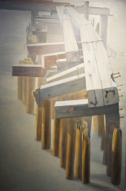 Tony Rich | L-Shape Inverted | Oil on linen | 72