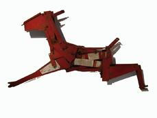 Gordon Chandler | Red Leaping Deer #2088 | Welded scaffold jacks | 37