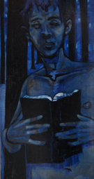 Seth Conley
Well Read
Oil on panel
30