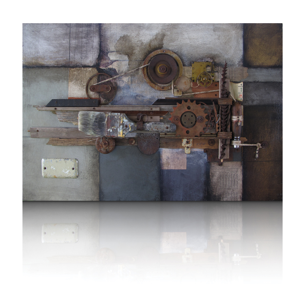 Jason Twiggy Lott
Dead Soldier ll
Mixed media assemblage on panel
30