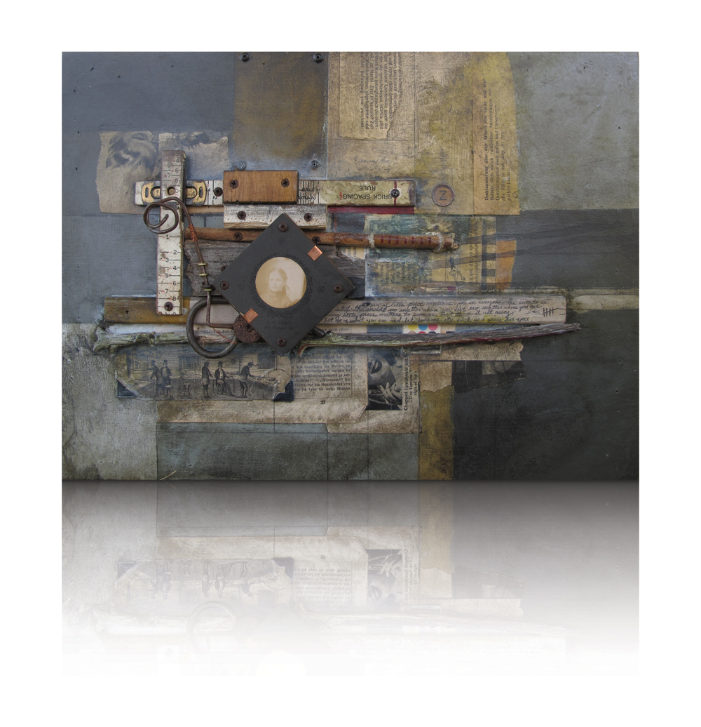 Jason Twiggy Lott
Instructions for Decomposition
Mixed media assemblage on panel
14