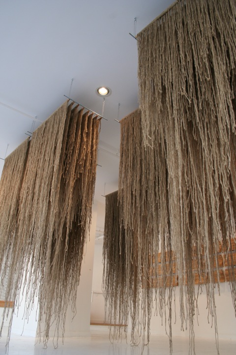 Natalie Andrews | No. 14123.56.11_T (detail) | twine, wood, hardware | dimensions variable ?Natalie Andrews