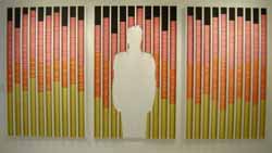 Herb Williams
Profile Equalizer (triptych)
Crayons, wood, industrial adhesive
72