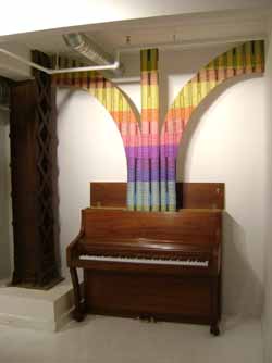 Herb Williams
Sound Spectrum
Crayons, wood, industrial adhesive, piano
Dimensions variable —Herb Williams